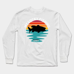 My Lucky Fishing Costume - Freshwater Fish Bass Long Sleeve T-Shirt